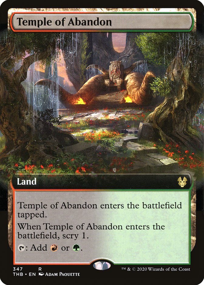 Temple of Abandon (Extended Art) [Theros Beyond Death] | Local Legends