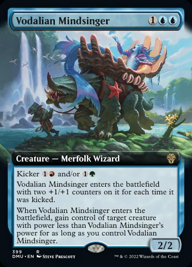 Vodalian Mindsinger (Extended Art) [Dominaria United] | Golgari Games