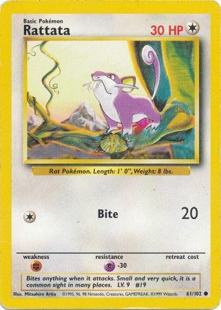 Rattata (61/102) [Base Set Unlimited] | Golgari Games