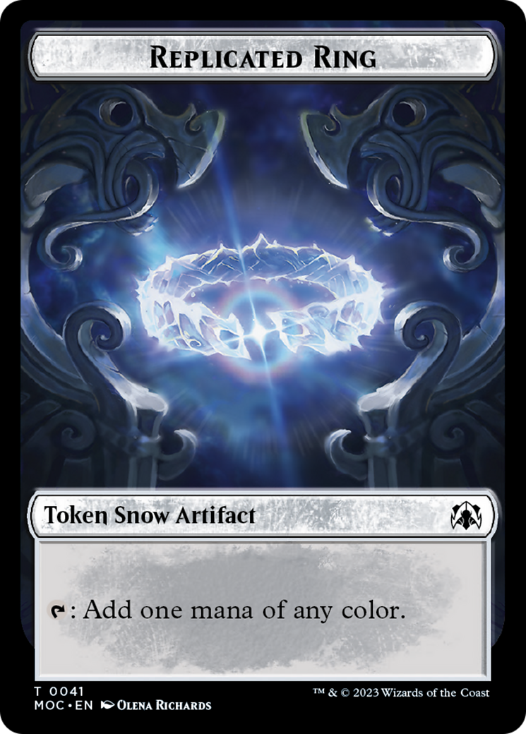 Food // Replicated Ring Double-Sided Token [March of the Machine Commander Tokens] | Local Legends