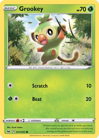 Grookey (011/202) (Premium Collection) [Sword & Shield: Base Set] | Golgari Games