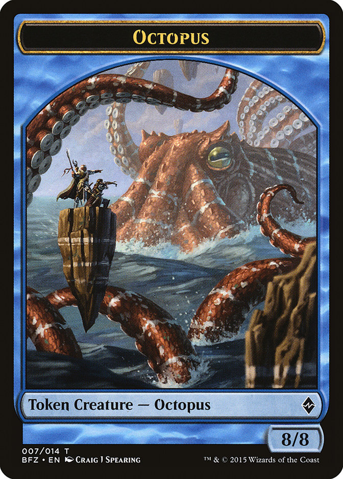 Octopus Token [Battle for Zendikar Tokens] | Golgari Games