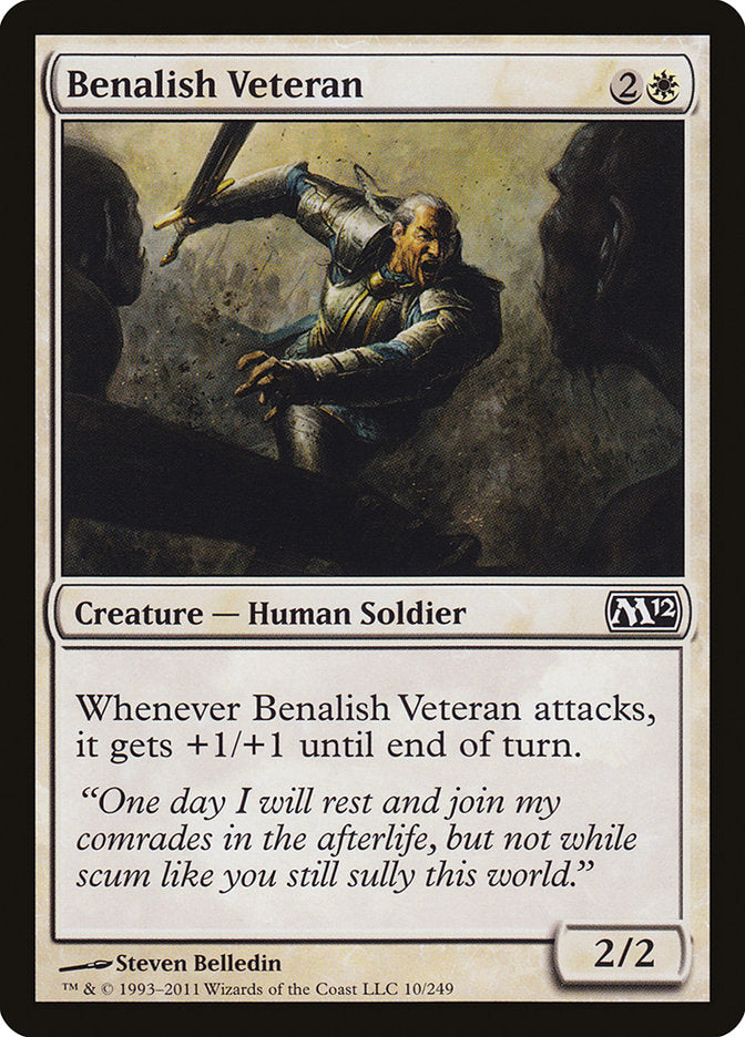 Benalish Veteran [Magic 2012] | Golgari Games