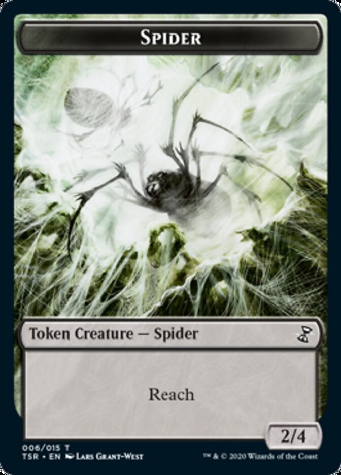 Spider Token [Time Spiral Remastered Tokens] | Golgari Games