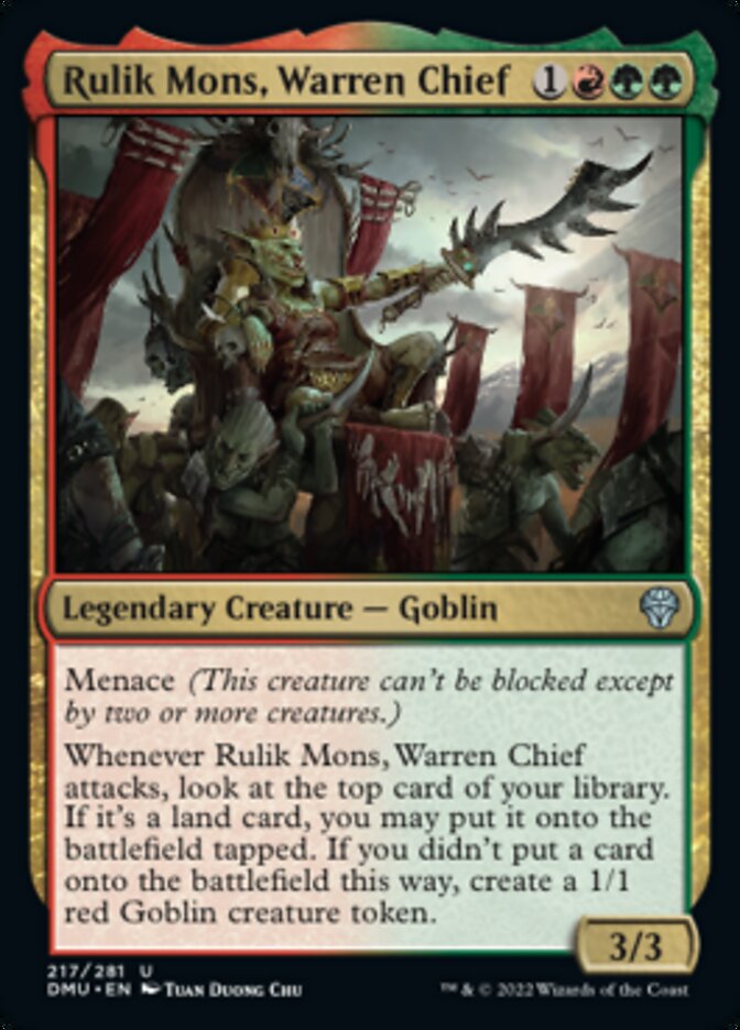 Rulik Mons, Warren Chief [Dominaria United] | Golgari Games