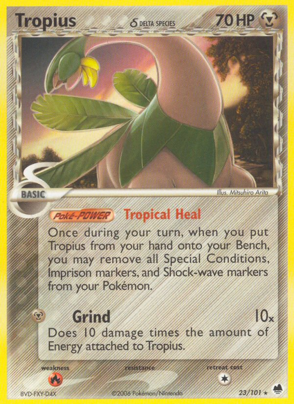 Tropius (23/101) (Delta Species) [EX: Dragon Frontiers] | Golgari Games