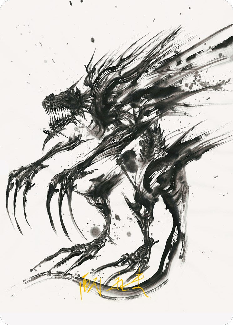 Phyrexian Obliterator Art Card (Gold-Stamped Signature) [Phyrexia: All Will Be One Art Series] | Local Legends
