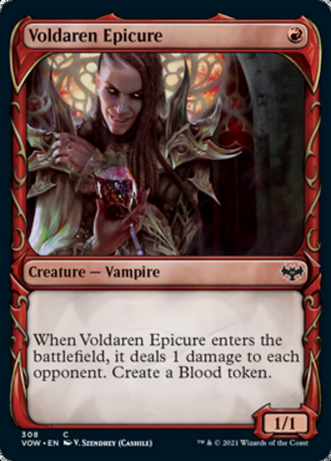 Voldaren Epicure (Showcase Fang Frame) [Innistrad: Crimson Vow] | Golgari Games