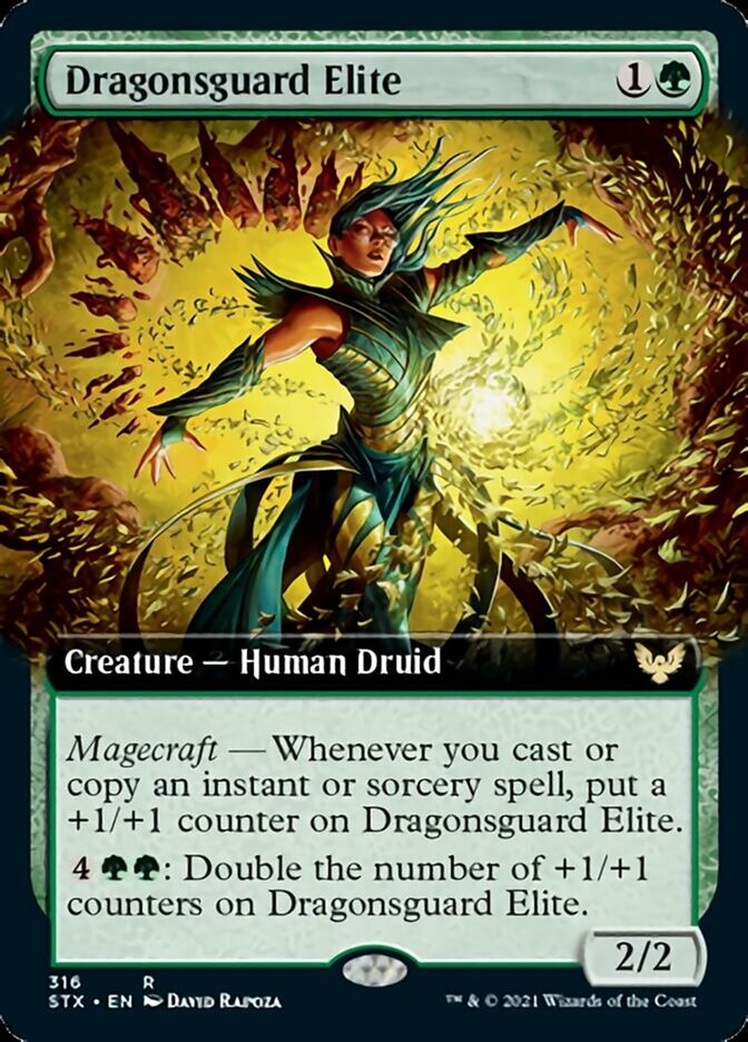 Dragonsguard Elite (Extended Art) [Strixhaven: School of Mages] | Golgari Games