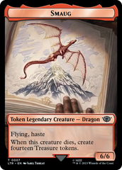 Food (10) // Smaug Double-Sided Token [The Lord of the Rings: Tales of Middle-Earth Tokens] | Golgari Games