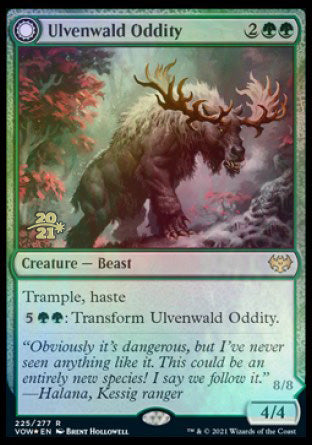 Ulvenwald Oddity // Ulvenwald Behemoth [Innistrad: Crimson Vow Prerelease Promos] | Golgari Games