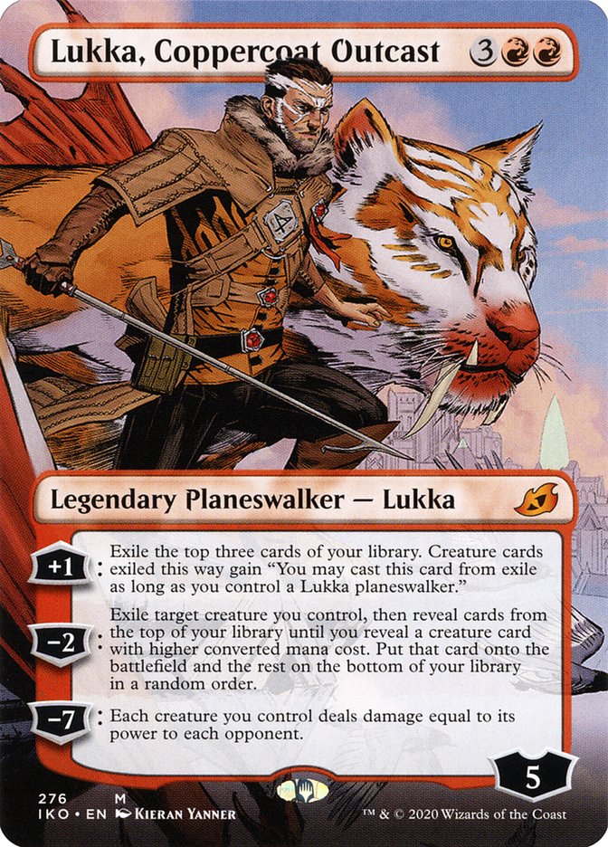 Lukka, Coppercoat Outcast (Borderless) [Ikoria: Lair of Behemoths] | Golgari Games