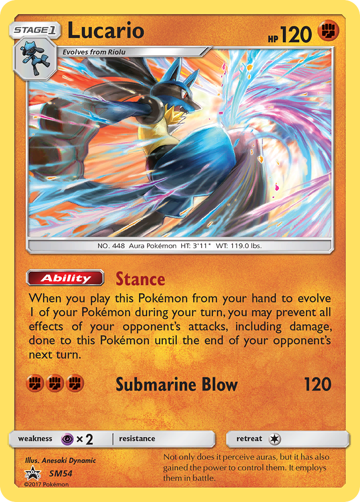 Lucario (SM54) [Sun & Moon: Black Star Promos] | Golgari Games