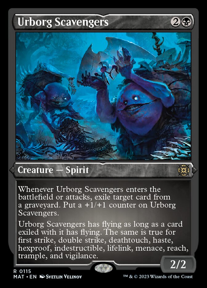 Urborg Scavengers (Foil Etched) [March of the Machine: The Aftermath] | Golgari Games