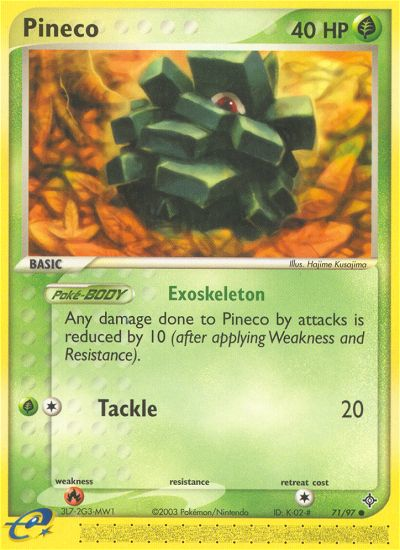 Pineco (71/97) [EX: Dragon] | Golgari Games