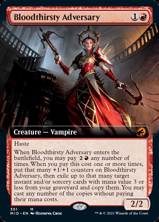 Bloodthirsty Adversary (Extended Art) [Innistrad: Midnight Hunt] | Golgari Games