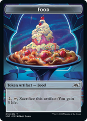 Zombie Employee // Food (010) Double-sided Token [Unfinity Tokens] | Golgari Games