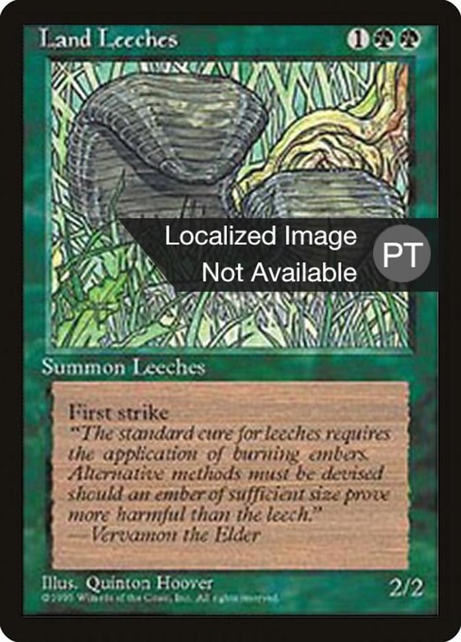 Land Leeches [Fourth Edition (Foreign Black Border)] | Local Legends