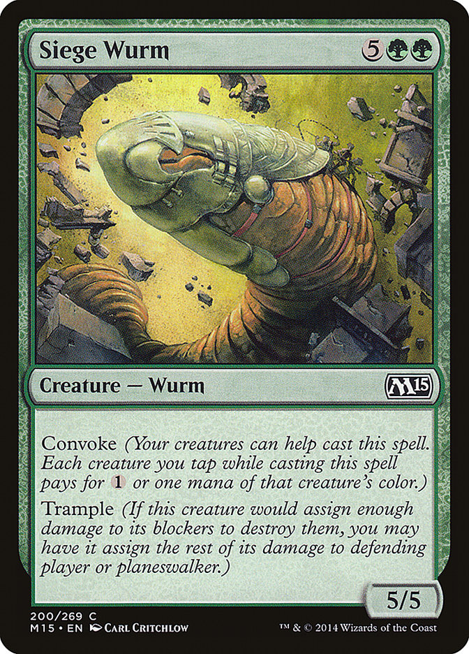 Siege Wurm [Magic 2015] | Golgari Games