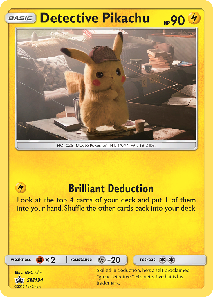 Detective Pikachu (SM194) [Sun & Moon: Black Star Promos] | Golgari Games