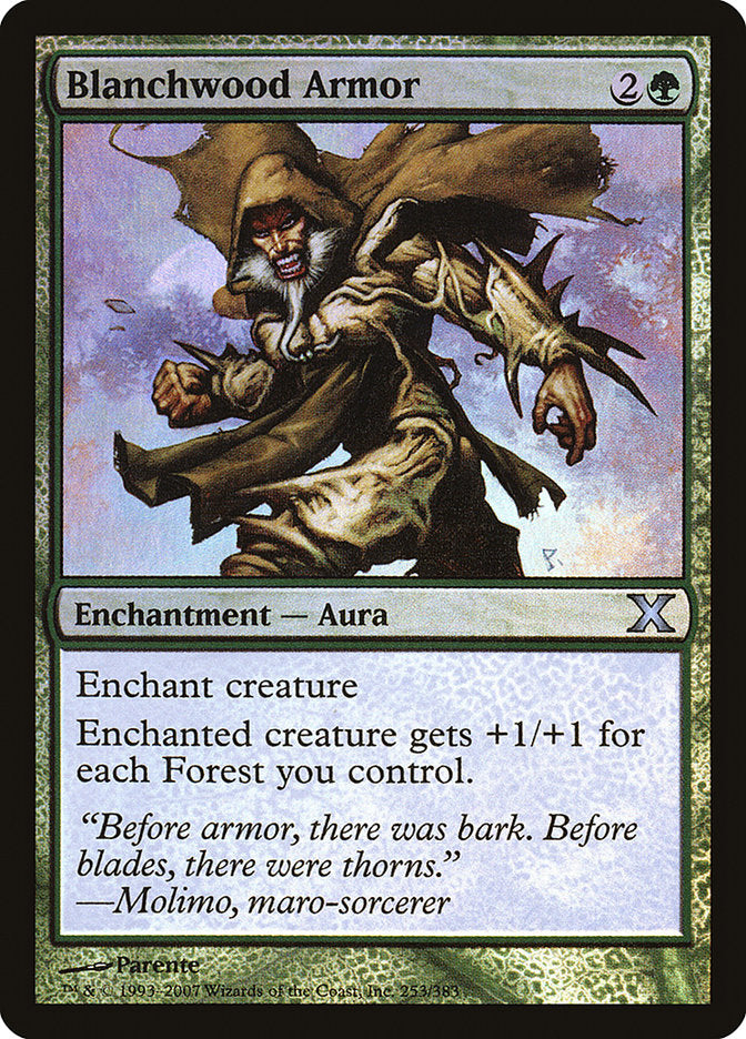Blanchwood Armor (Premium Foil) [Tenth Edition] | Local Legends