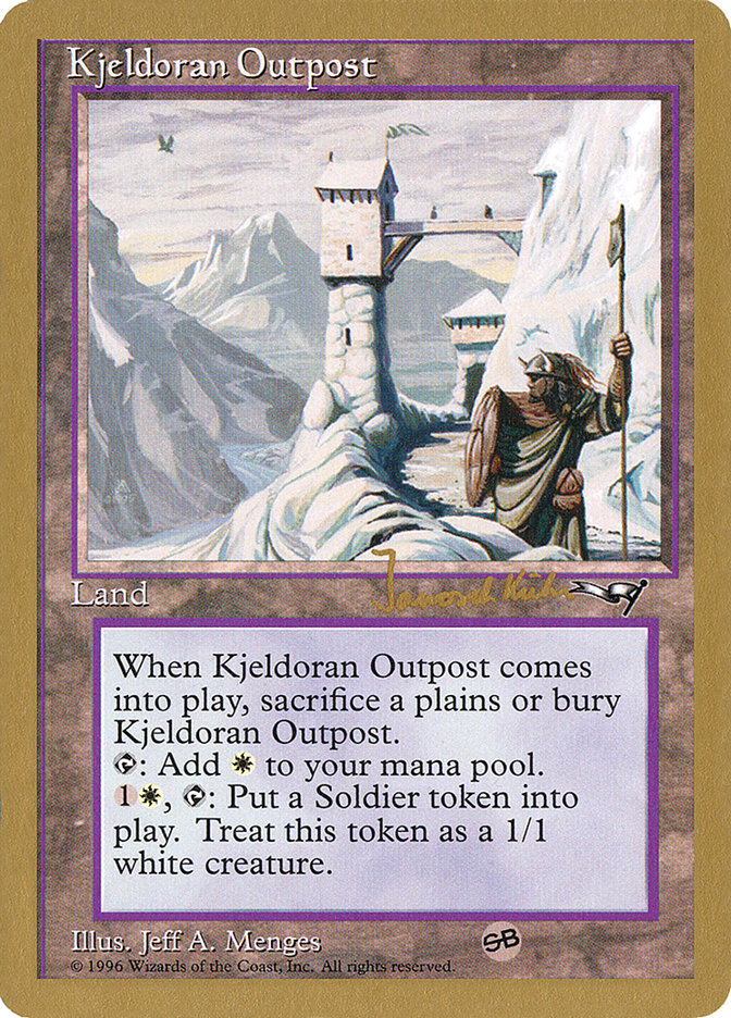 Kjeldoran Outpost (Janosch Kuhn) [World Championship Decks 1997] | Golgari Games