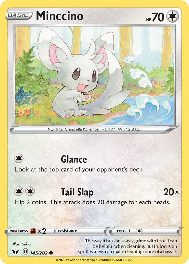 Minccino (145/202) [Sword & Shield: Base Set] | Golgari Games