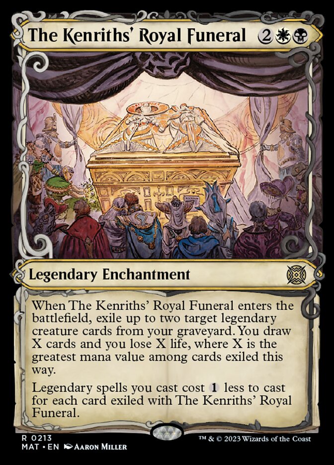 The Kenriths' Royal Funeral (Showcase Halo Foil) [March of the Machine: The Aftermath] | Golgari Games