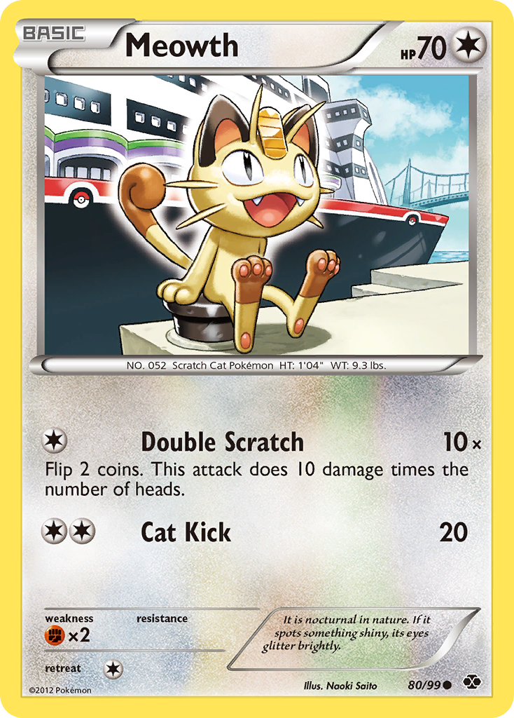 Meowth (80/99) [Black & White: Next Destinies] | Golgari Games