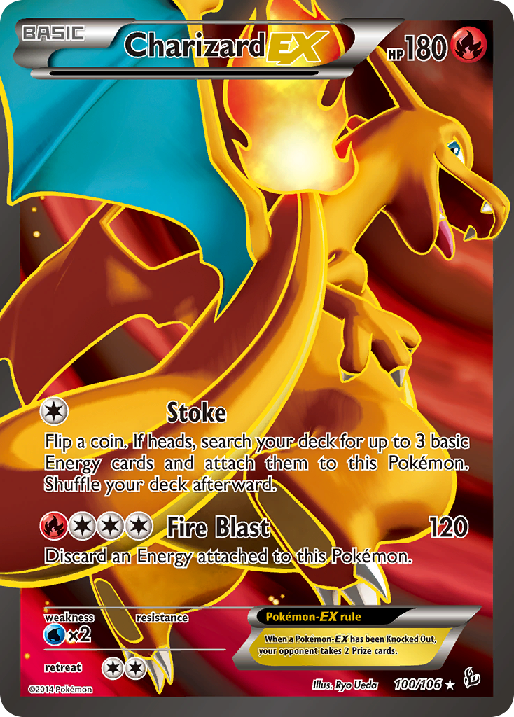 Charizard EX (100/106) [XY: Flashfire] | Golgari Games