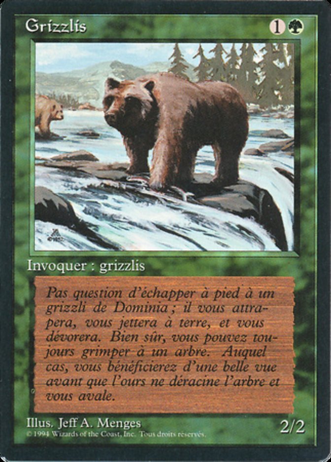 Grizzly Bears [Foreign Black Border] | Golgari Games