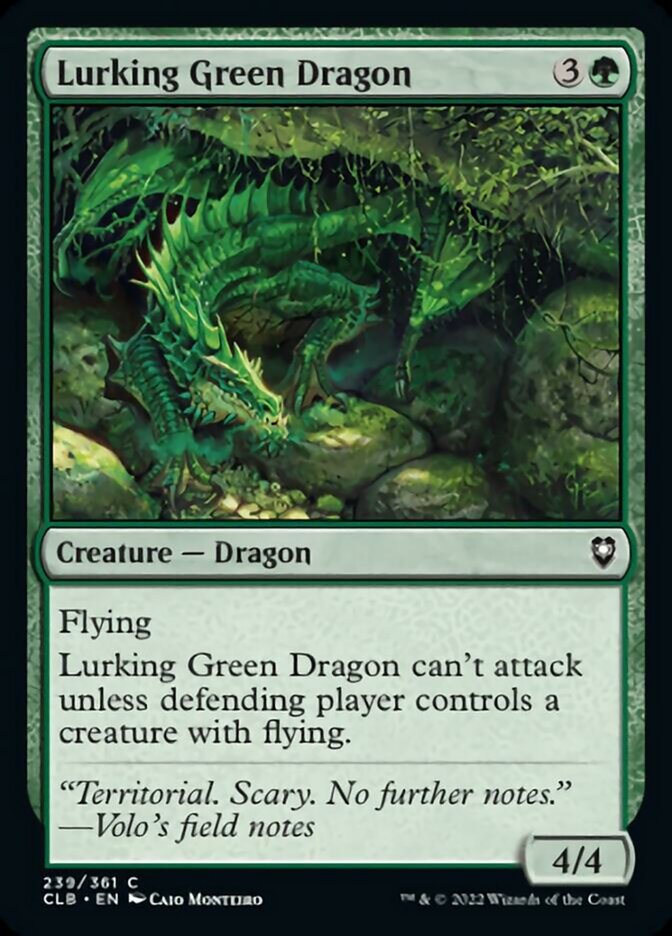 Lurking Green Dragon [Commander Legends: Battle for Baldur's Gate] | Golgari Games