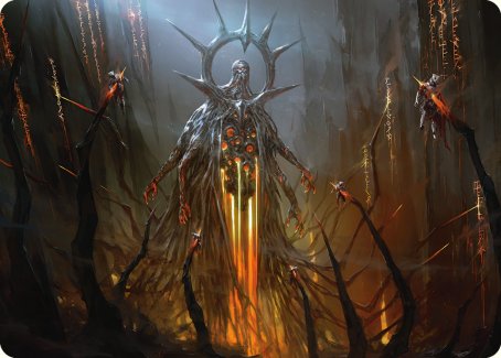 Solphim, Mayhem Dominus Art Card [Phyrexia: All Will Be One Art Series] | Local Legends