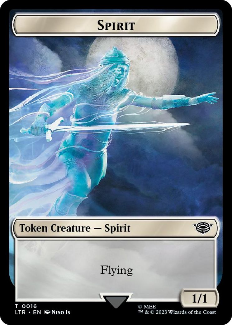 Spirit // Food (0023) Double-Sided Token (Surge Foil) [The Lord of the Rings: Tales of Middle-Earth Tokens] | Local Legends