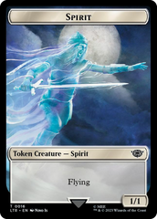 Spirit // Food (0023) Double-Sided Token (Surge Foil) [The Lord of the Rings: Tales of Middle-Earth Tokens] | Local Legends