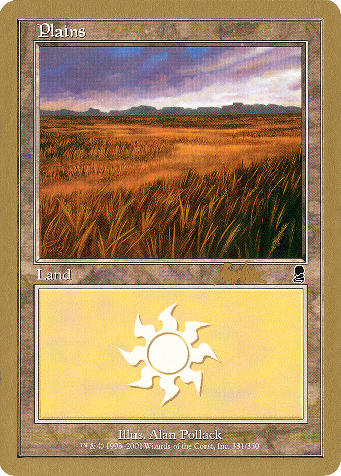 Plains (bk331a) (Brian Kibler) [World Championship Decks 2002] | Golgari Games