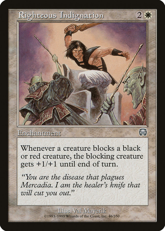 Righteous Indignation [Mercadian Masques] | Local Legends