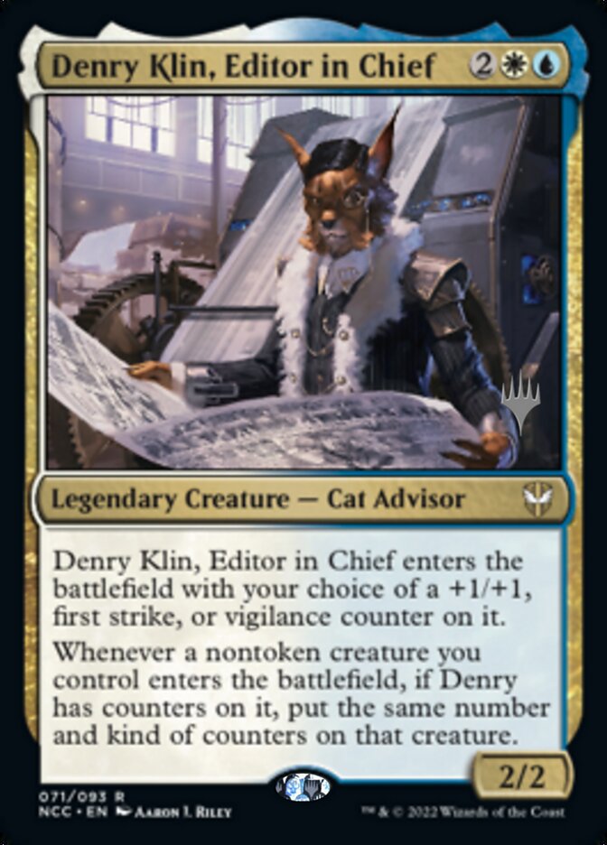 Denry Klin, Editor in Chief (Promo Pack) [Streets of New Capenna Commander Promos] | Golgari Games