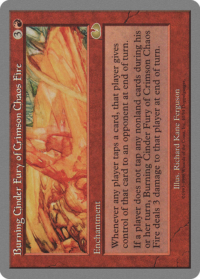 Burning Cinder Fury of Crimson Chaos Fire [Unglued] | Golgari Games