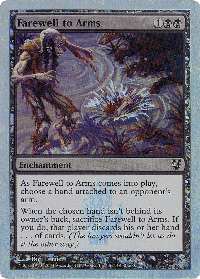 Farewell to Arms (Alternate Foil) [Unhinged] | Local Legends