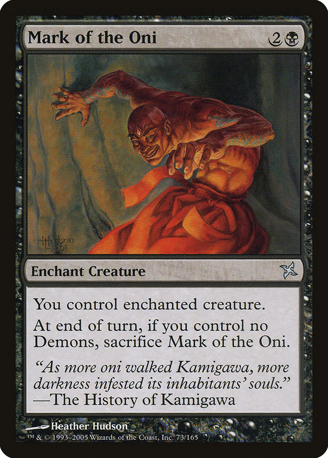 Mark of the Oni [Betrayers of Kamigawa] | Local Legends