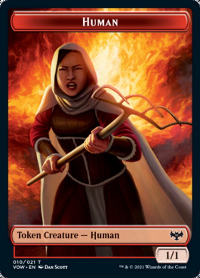 Insect // Human (010) Double-sided Token [Innistrad: Crimson Vow Tokens] | Local Legends