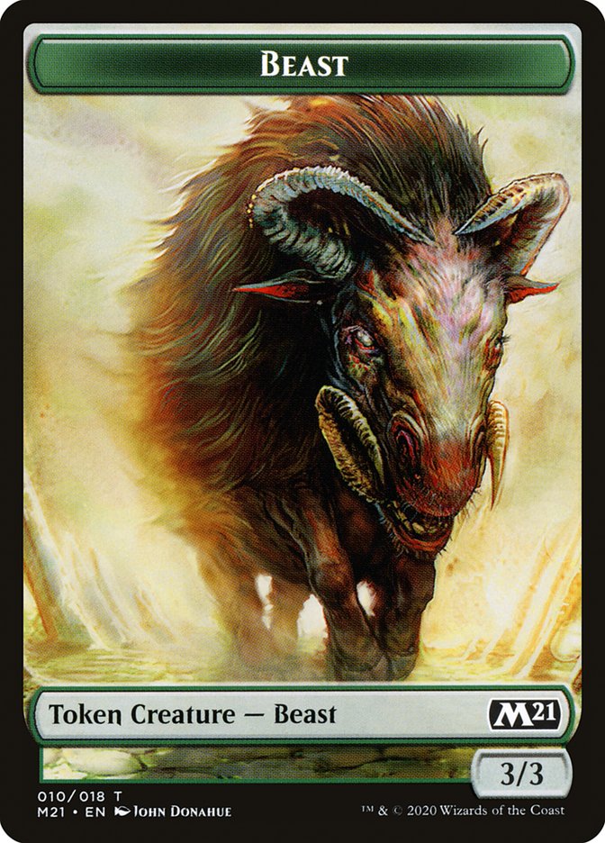 Beast Token [Core Set 2021 Tokens] | Golgari Games