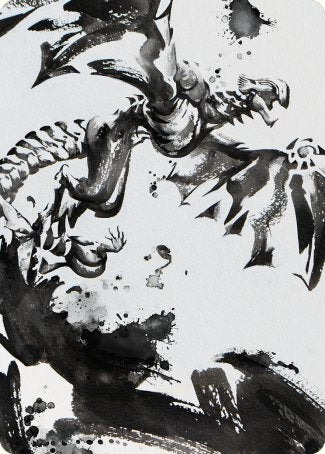 Quicksilver Fisher Art Card [Phyrexia: All Will Be One Art Series] | Local Legends