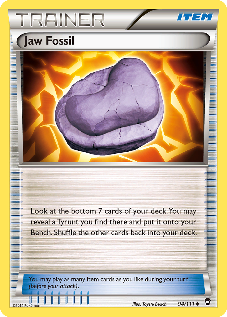 Jaw Fossil (94/111) [XY: Furious Fists] | Golgari Games