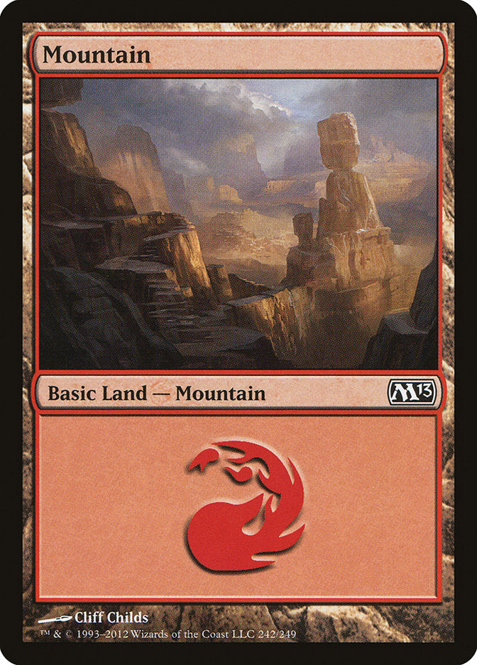 Mountain (242) [Magic 2013] | Golgari Games