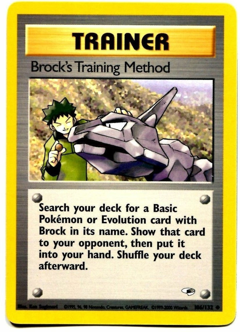 Brock's Training Method (106/132) [Gym Heroes Unlimited] | Golgari Games