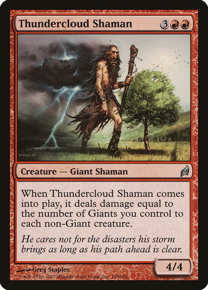 Thundercloud Shaman [Lorwyn] | Local Legends