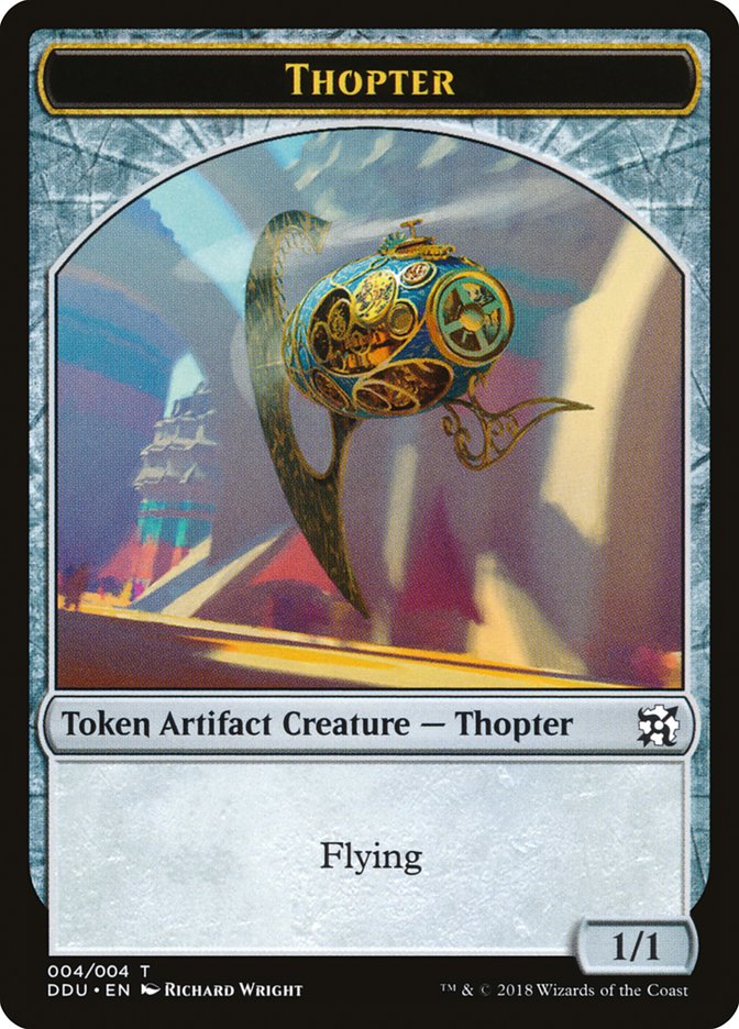 Thopter Token (004/004) [Duel Decks: Elves vs. Inventors Tokens] | Local Legends