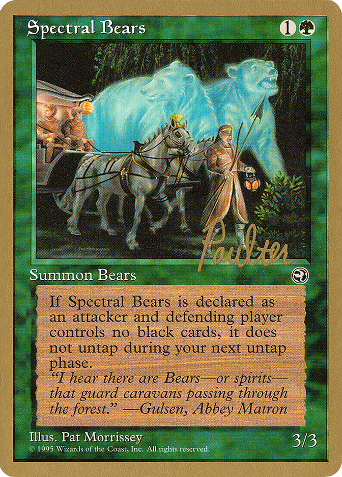 Spectral Bears (Preston Poulter) [Pro Tour Collector Set] | Golgari Games